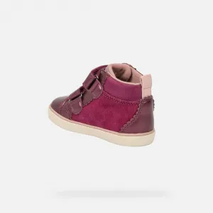 Purple Girls Shoes for First Steps Geox Gisli Girl - Girls