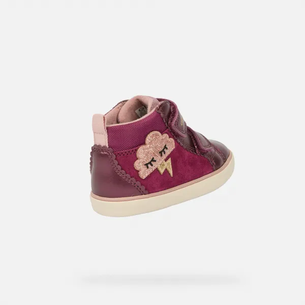 Purple Girls Shoes for First Steps Geox Gisli Girl - Girls