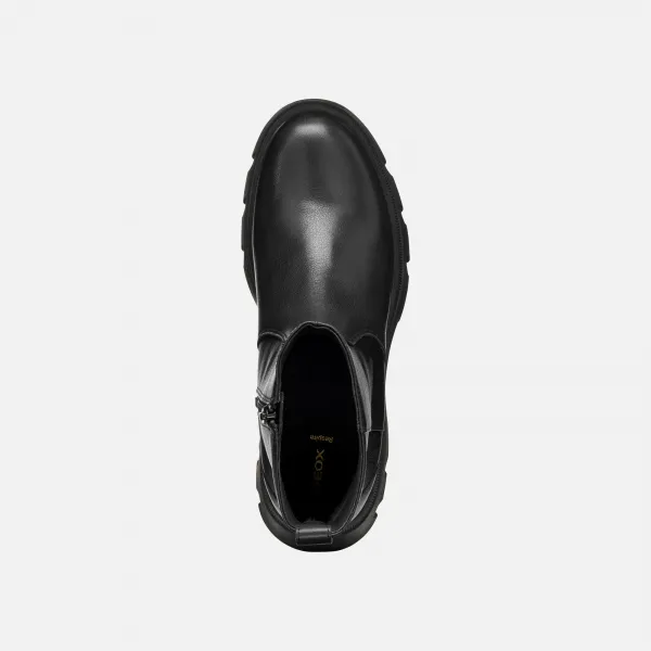 Black Women's Ankle Boots Geox Pluette - Ladies