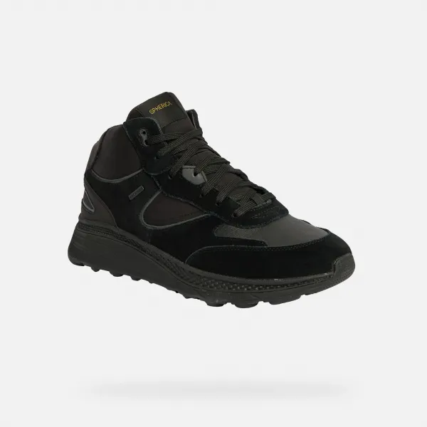Geox Spherica Actif X1 Men's Black Ankle Boots - Mens