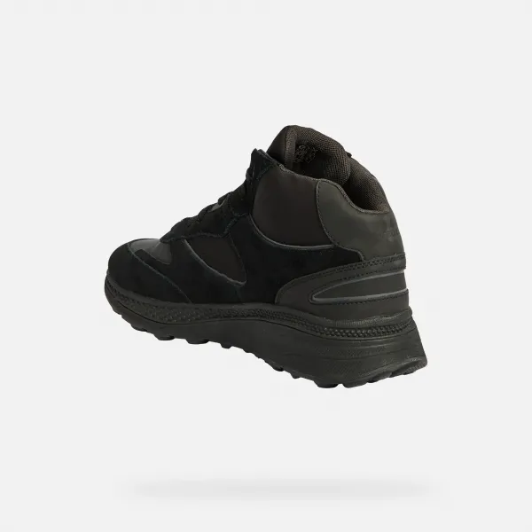 Geox Spherica Actif X1 Men's Black Ankle Boots - Mens