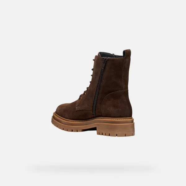 Brown women's ankle boots Geox Iridea - Women's