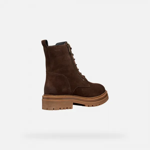 Brown women's ankle boots Geox Iridea - Women's