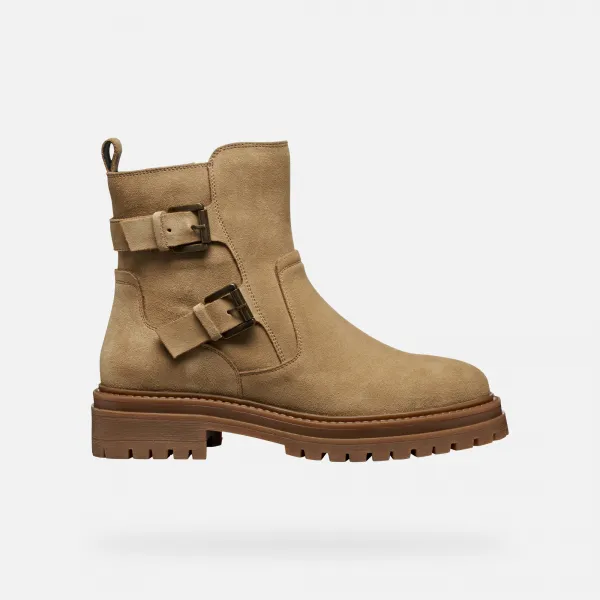 Beige women's ankle boots Geox Iridea - Women's