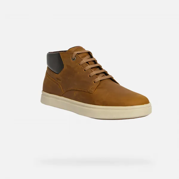 Light Brown Men's Ankle Boots Geox Baltmoore - Mens