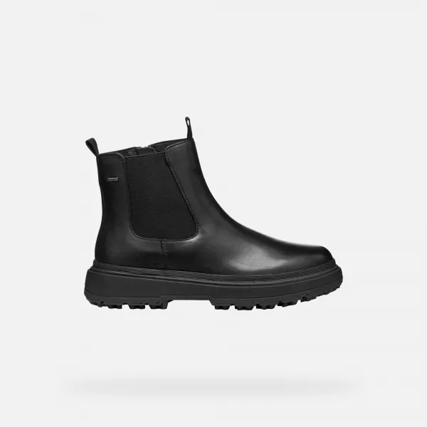 Black women's ankle boots Geox Lamidie + Grip ABX - Women's