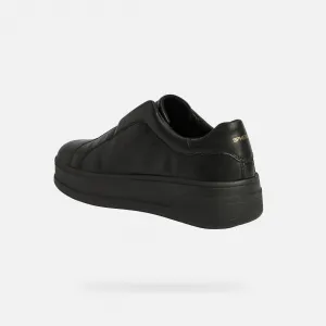 Black Women's Geox Spherica Ecub-2 Sneakers - Women's