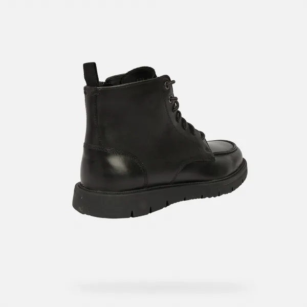 Black men's ankle boots Geox Pove - Men's
