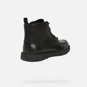 Black men's ankle boots Geox Pove - Men's