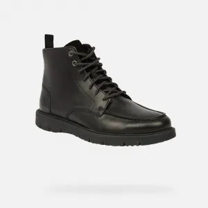 Black men's ankle boots Geox Pove - Men's