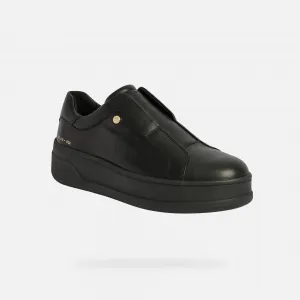 Black Women's Geox Spherica Ecub-2 Sneakers - Women's