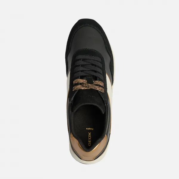 Black women's sneakers Geox Runntix - Women's