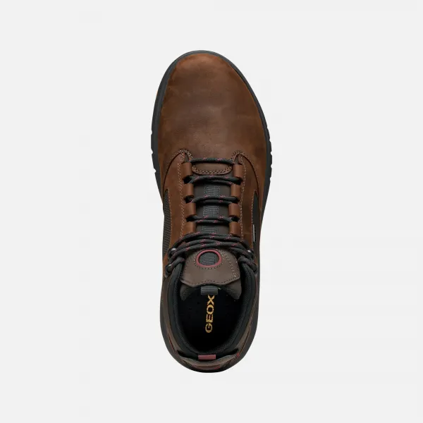 Dark Brown Men's Ankle Boots Geox Aerantis 4X4 ABX - Mens