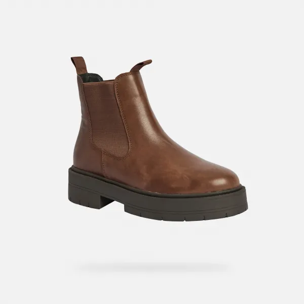 Geox Spherica EC7 Brown Women's Ankle Boots - Women's