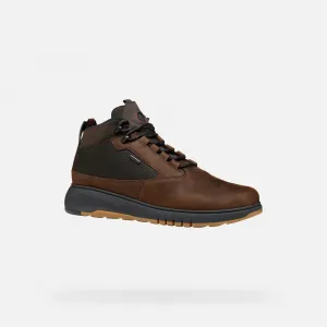 Dark Brown Men's Ankle Boots Geox Aerantis 4X4 ABX - Mens