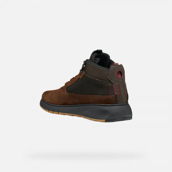 Dark Brown Men's Ankle Boots Geox Aerantis 4X4 ABX - Mens