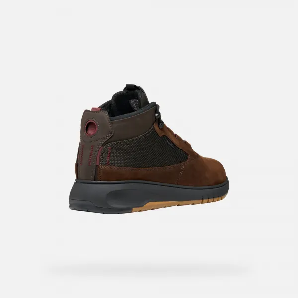 Dark Brown Men's Ankle Boots Geox Aerantis 4X4 ABX - Mens