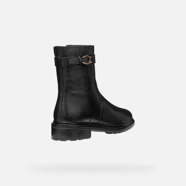 Black Women's Ankle Boots Geox Walk Pleasure - Ladies