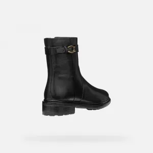 Black Women's Ankle Boots Geox Walk Pleasure - Ladies