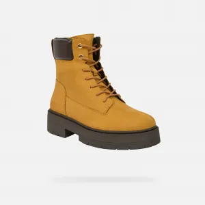 Yellow Women's Ankle Boots Geox Spherica EC7 - Womens