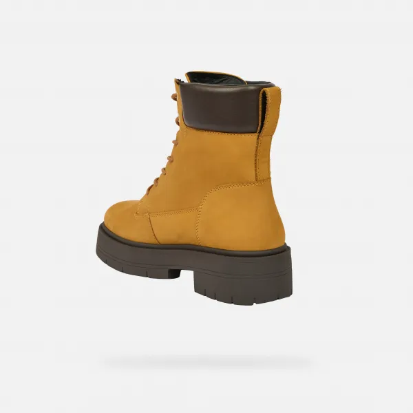 Yellow Women's Ankle Boots Geox Spherica EC7 - Womens