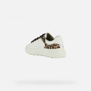 White women's sneakers Geox Spherica EC4.1 - Women's
