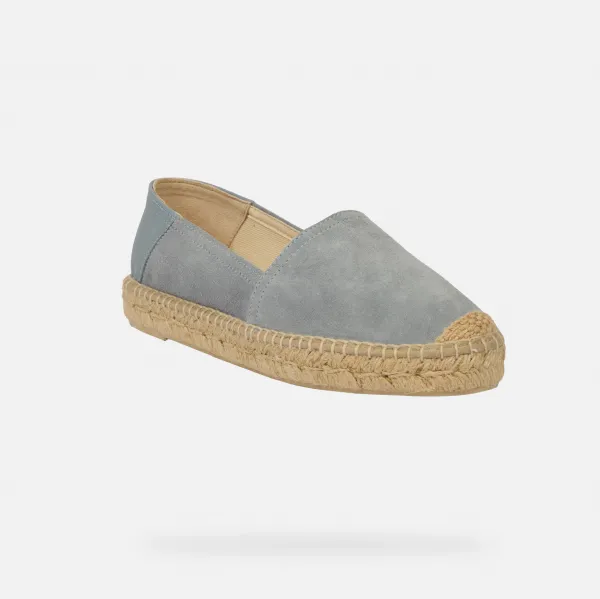 Sivé dámske espadrilky Geox Lampedusa