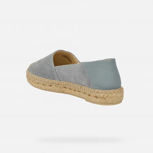 Sivé dámske espadrilky Geox Lampedusa