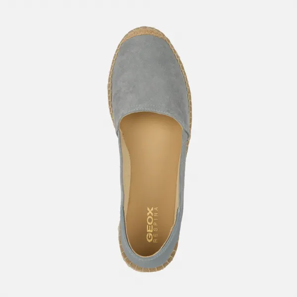 Sivé dámske espadrilky Geox Lampedusa