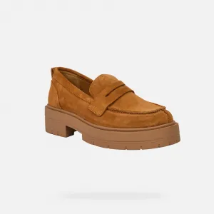 Light Brown Women's Loafers Geox Spherica EC7 - Women's