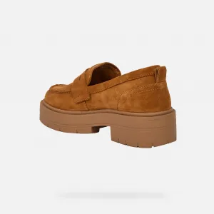 Light Brown Women's Loafers Geox Spherica EC7 - Women's