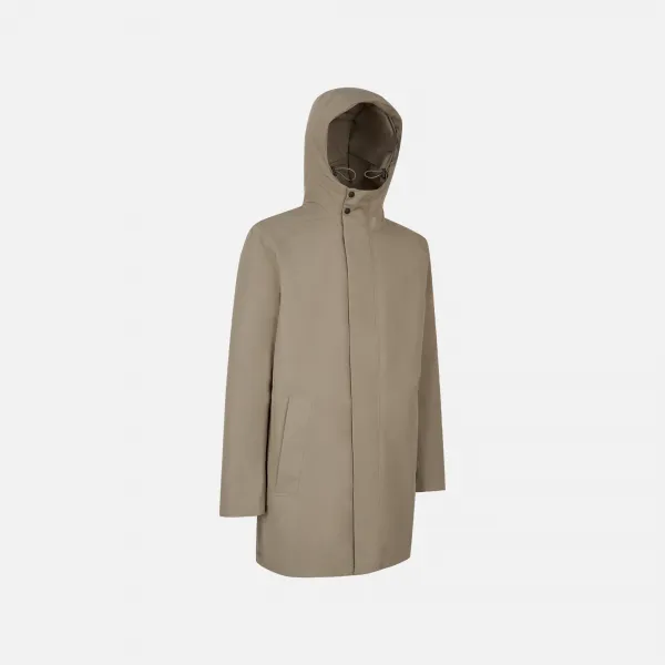 Beige Men's Parka Geox Doray - Mens