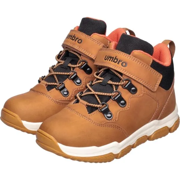 Umbro MEREBY Detská zimná obuv, hnedá, veľkosť