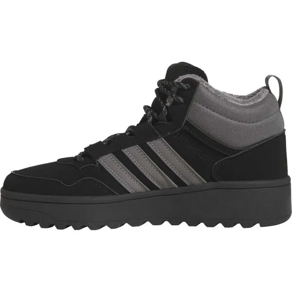 adidas HOOPS 4.0 MID WINTERIZED J Chlapčenské zimné tenisky, čierna, veľkosť 36
