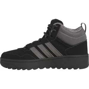 adidas HOOPS 4.0 MID WINTERIZED J Chlapčenské zimné tenisky, čierna, veľkosť 36