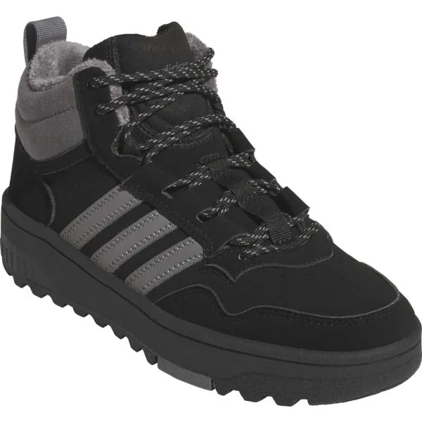 adidas HOOPS 4.0 MID WINTERIZED J Chlapčenské zimné tenisky, čierna, veľkosť 36