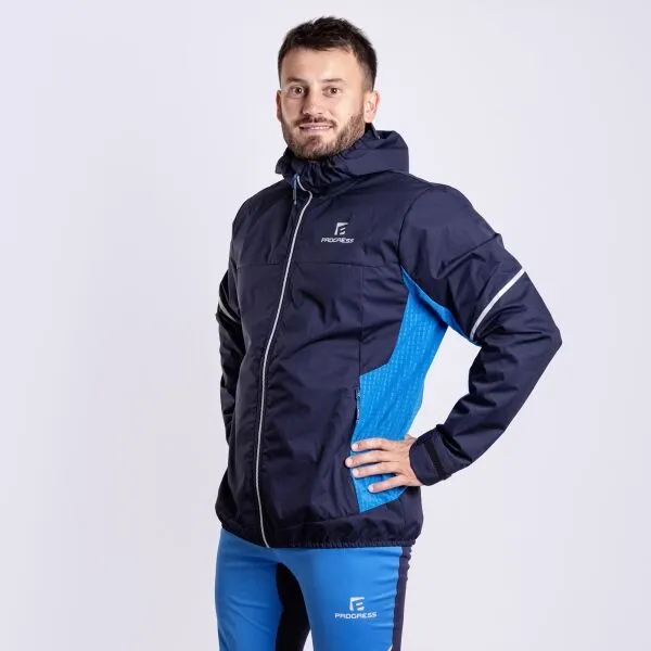 PROGRESS PROSNOW MAN Pánska laminátová bunda, tmavo modrá, veľkosť