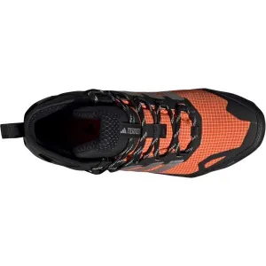 Pánska členková turistická obuv ADIDAS Terrex Skychaser AX5 Mid GTX Clima M core black matte silver semi impact orange