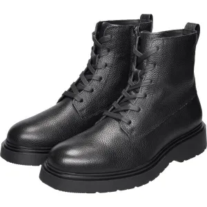 Calvin Klein COMBAT ESS LACE UP ZIP BOOT LTH Pánska členková obuv, čierna, veľkosť