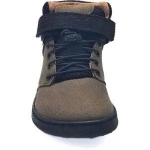 PEGRES BF 56L Detské zateplené barefoot tenisky, khaki, veľkosť