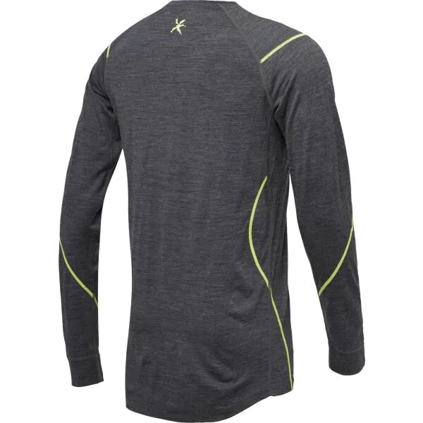 Klimatex MITRE MERINO Pánske merino tričko, tmavo sivá, veľkosť
