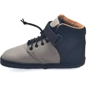 PEGRES BF 56L Detské zateplené barefoot tenisky, čierna, veľkosť