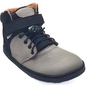 PEGRES BF 56L Detské zateplené barefoot tenisky, čierna, veľkosť