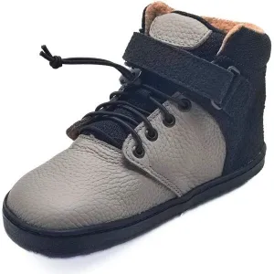 PEGRES BF 56L Detské zateplené barefoot tenisky, čierna, veľkosť