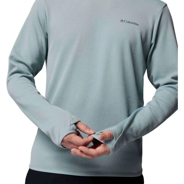 Columbia TECH TRAIL UTILITY WARM LS CREW Pánske funkčné tričko, svetlomodrá, veľkosť