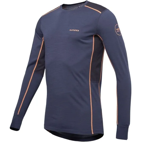 Klimatex TASMAN MERINO Pánske merino blend tričko, tmavo modrá, veľkosť