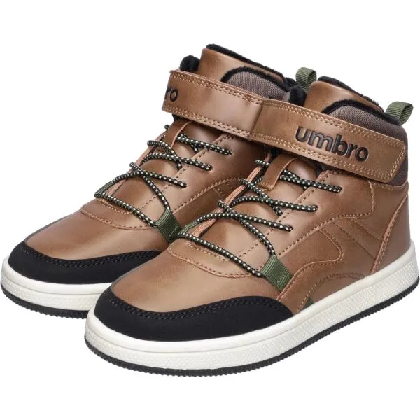 Umbro KIMA Detská zimná obuv, hnedá, veľkosť