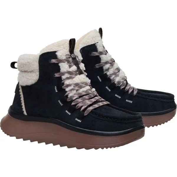 HEY DUDE WENDY PEAK APRES SUEDE COZY Dámska zimná obuv, čierna, veľkosť