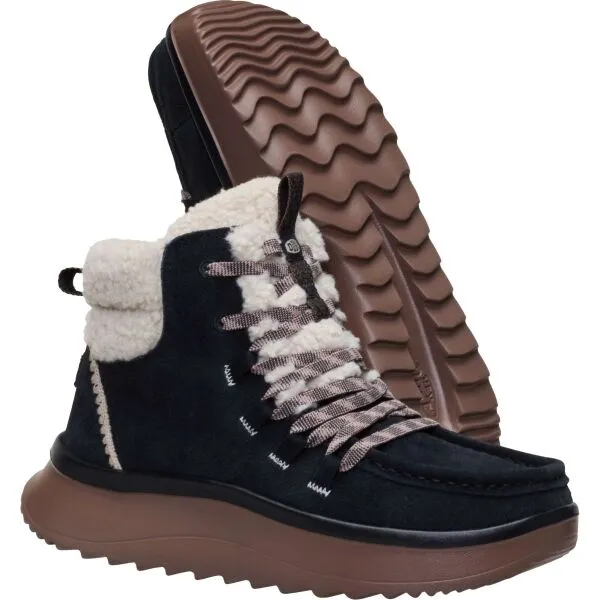 HEY DUDE WENDY PEAK APRES SUEDE COZY Dámska zimná obuv, čierna, veľkosť