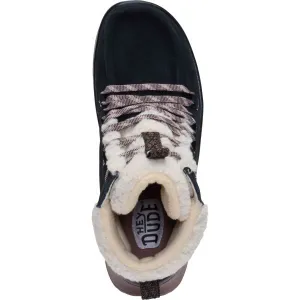 HEY DUDE WENDY PEAK APRES SUEDE COZY Dámska zimná obuv, čierna, veľkosť